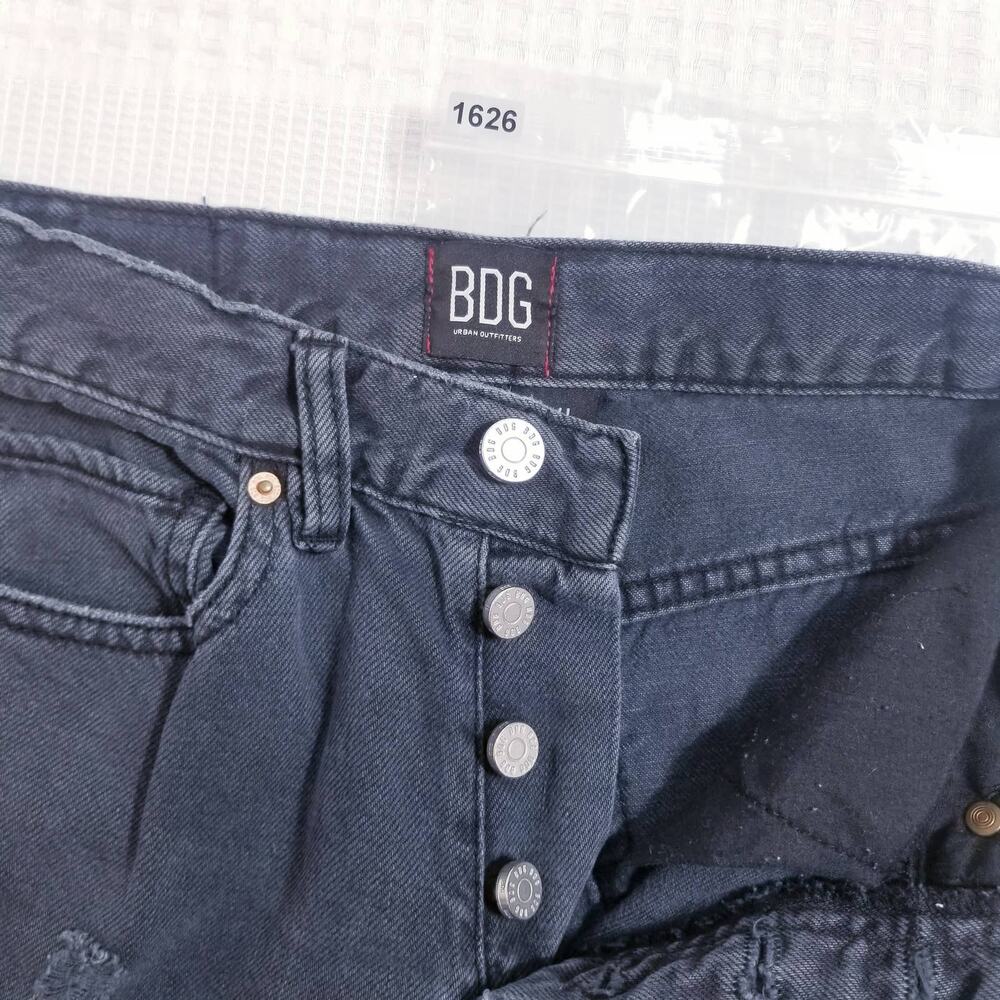 BDG Kick Flare High Rise Cropped Destroyed Ripped Jeans - Picture 10 of 12